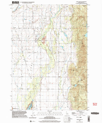 United States Geological Survey Lake Fork, ID (1998, 24000-Scale) digital map