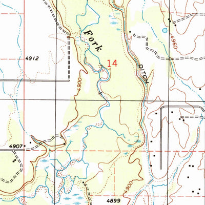United States Geological Survey Lake Fork, ID (1998, 24000-Scale) digital map