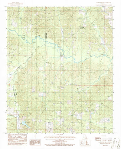 United States Geological Survey Lake Foursome, LA (1986, 24000-Scale) digital map