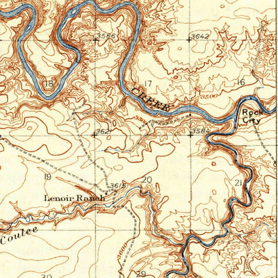 United States Geological Survey Lake Frances, MT (1937, 62500-Scale) digital map