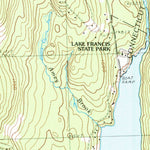 United States Geological Survey Lake Francis, NH (1989, 24000-Scale) digital map
