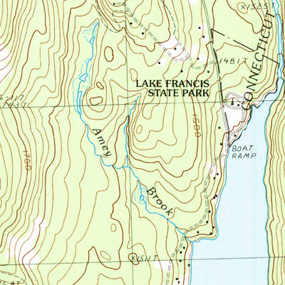 United States Geological Survey Lake Francis, NH (1989, 24000-Scale) digital map