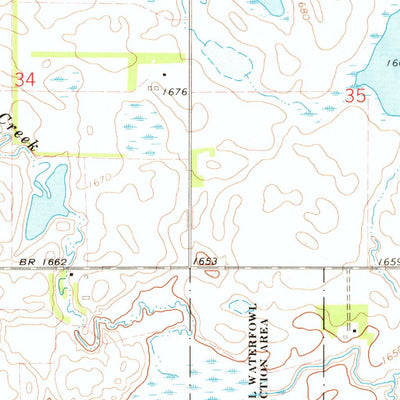 United States Geological Survey Lake Francis, SD (1973, 24000-Scale) digital map