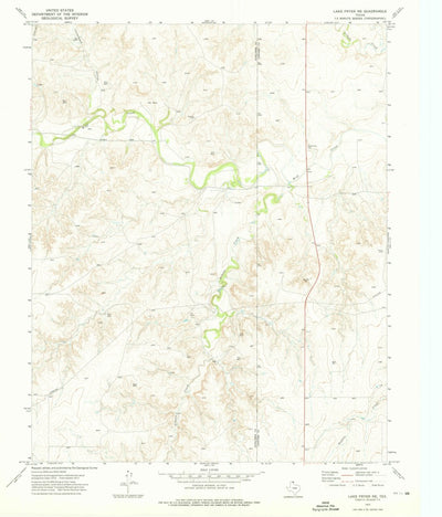United States Geological Survey Lake Fryer NE, TX (1973, 24000-Scale) digital map