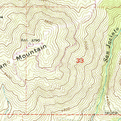 United States Geological Survey Lake Fulmor, CA (1956, 24000-Scale) digital map