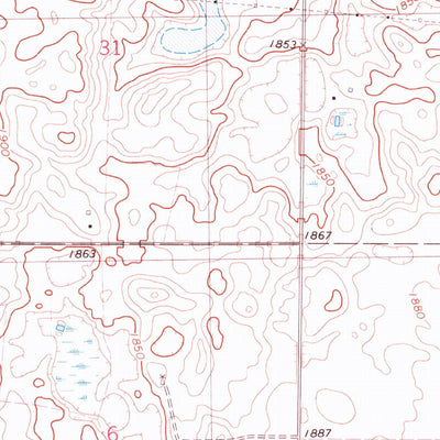 United States Geological Survey Lake Geneva, ND (1975, 24000-Scale) digital map