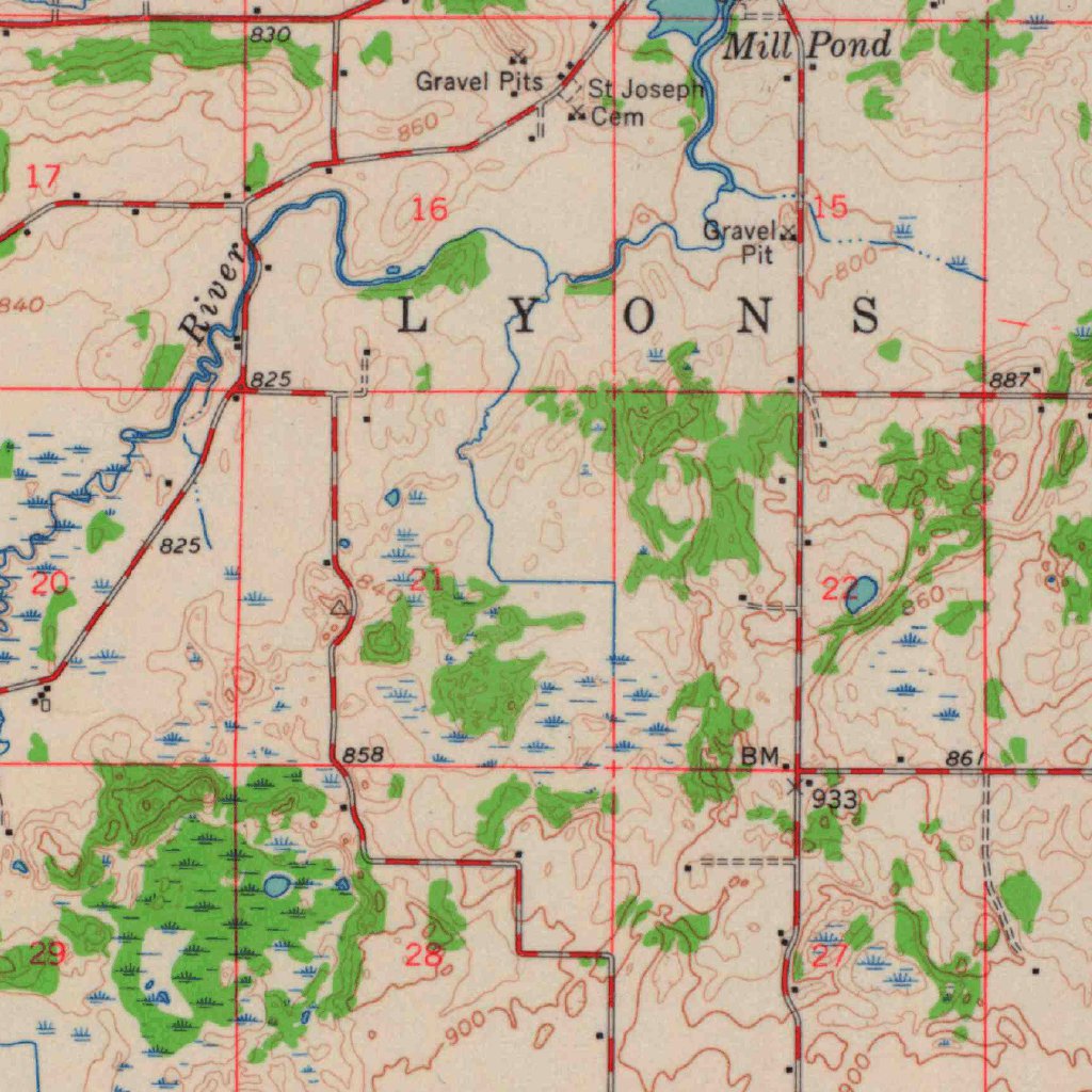 Lake Geneva, WI (1960, 62500-Scale) Map by United States Geological ...