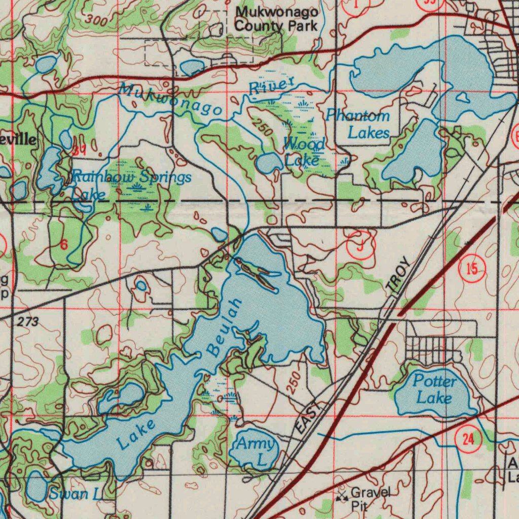 Lake Geneva, WI (1980, 100000-Scale) Map by United States Geological ...