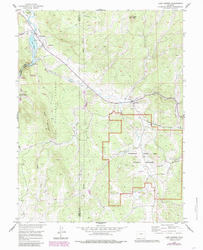 United States Geological Survey Lake George, CO (1956, 24000-Scale) digital map
