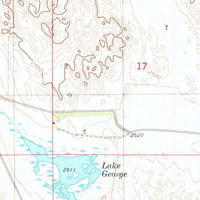 United States Geological Survey Lake George, NE (1982, 24000-Scale) digital map