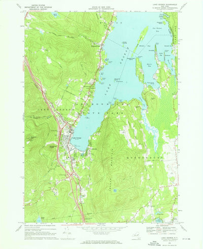 United States Geological Survey Lake George, NY (1966, 24000-Scale) digital map