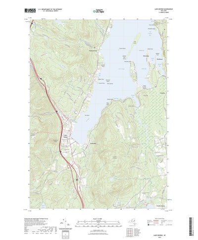 United States Geological Survey Lake George, NY (2023, 24000-Scale) digital map