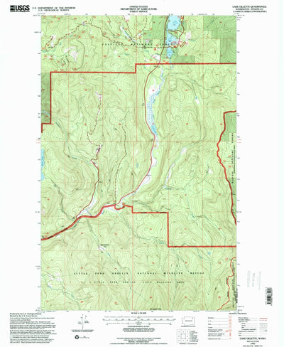 United States Geological Survey Lake Gillette, WA (1992, 24000-Scale) digital map
