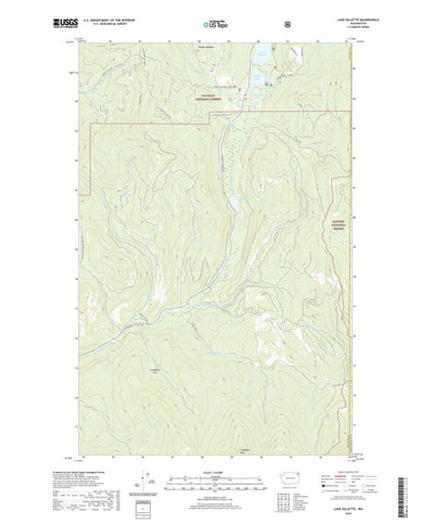 United States Geological Survey Lake Gillette, WA (2020, 24000-Scale) digital map