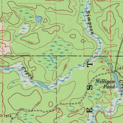 United States Geological Survey Lake Gordon, WI (1972, 24000-Scale) digital map
