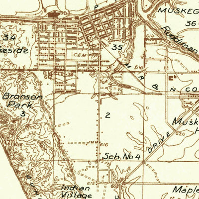 United States Geological Survey Lake Harbor, MI (1930, 48000-Scale) digital map