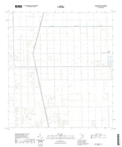 United States Geological Survey Lake Harbor SE, FL (2021, 24000-Scale) digital map