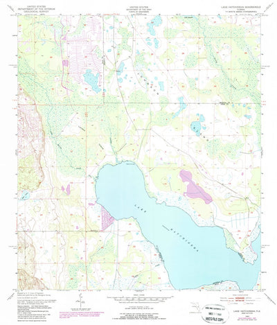 United States Geological Survey Lake Hatchineha, FL (1953, 24000-Scale) digital map