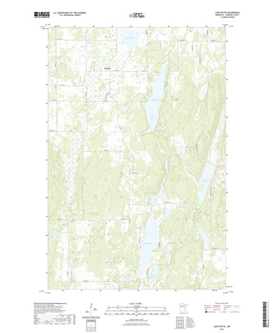 United States Geological Survey Lake Hattie, MN (2022, 24000-Scale) digital map