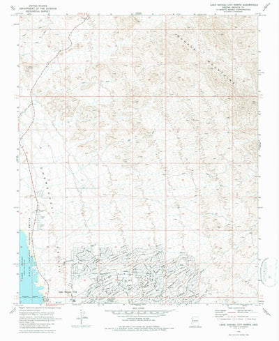 United States Geological Survey Lake Havasu City North, AZ (1970, 24000-Scale) digital map
