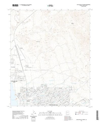 United States Geological Survey Lake Havasu City North, AZ (2021, 24000-Scale) digital map