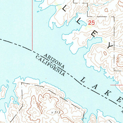 United States Geological Survey Lake Havasu City South, AZ-CA (1970, 24000-Scale) digital map