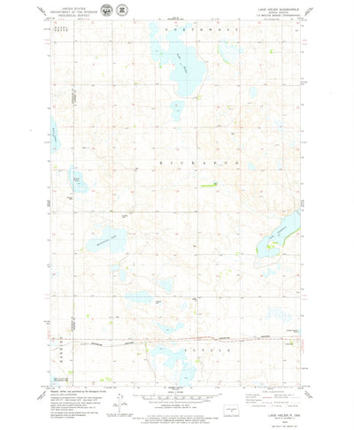 United States Geological Survey Lake Helen, ND (1979, 24000-Scale) digital map