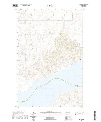 United States Geological Survey Lake Helen, ND (2020, 24000-Scale) digital map