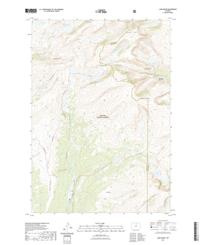 United States Geological Survey Lake Helen, WY (2021, 24000-Scale) digital map