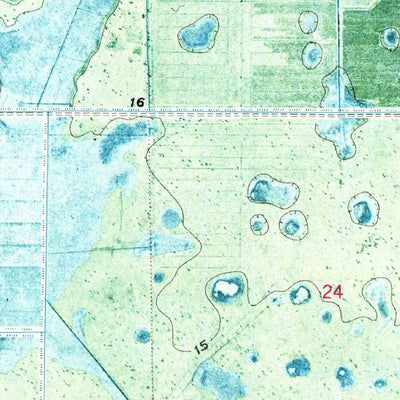 United States Geological Survey Lake Hicpochee, FL (1971, 24000-Scale) digital map