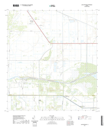 United States Geological Survey Lake Hicpochee, FL (2021, 24000-Scale) digital map