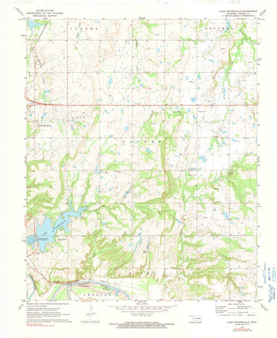 United States Geological Survey Lake Holdenville, OK (1972, 24000-Scale) digital map