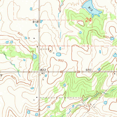 United States Geological Survey Lake Holdenville, OK (1972, 24000-Scale) digital map