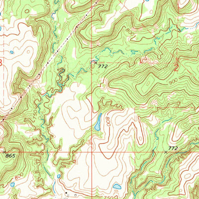 United States Geological Survey Lake Holdenville, OK (1972, 24000-Scale) digital map