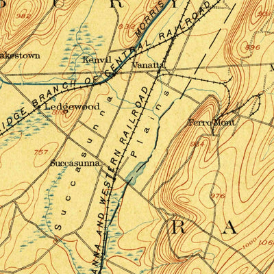 United States Geological Survey Lake Hopatcong, NJ (1898, 62500-Scale) digital map