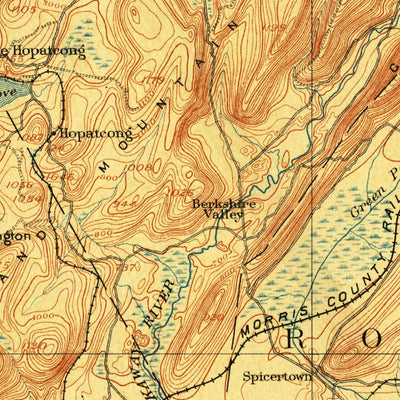 United States Geological Survey Lake Hopatcong, NJ (1898, 62500-Scale) digital map
