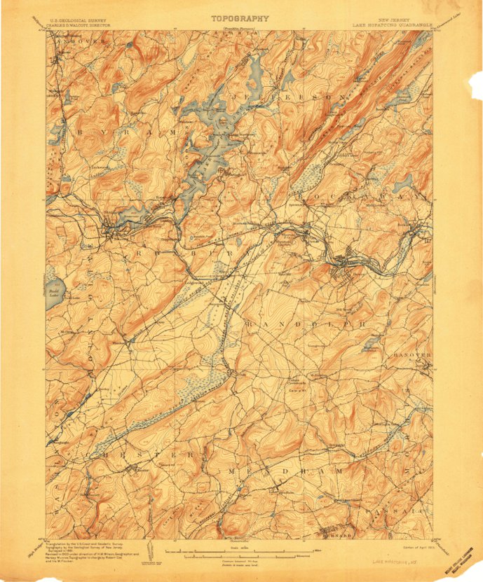Lake Hopatcong NJ 1905 62500 Scale Map By United States Geological lake-hopatcong-nj-1905-62500-scale-map-by-united-states-geological