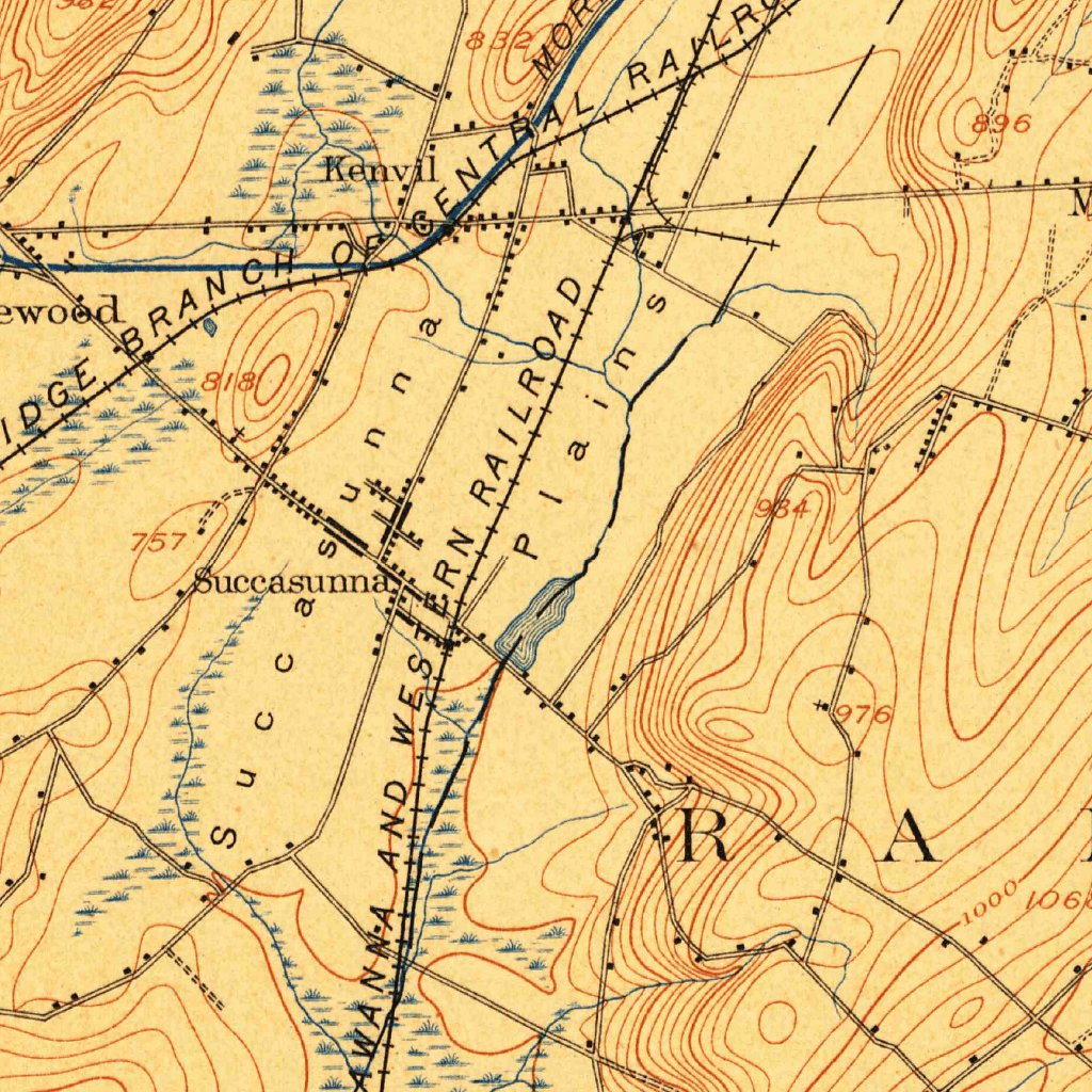 Lake Hopatcong, NJ (1905, 62500-Scale) Map by United States Geological ...