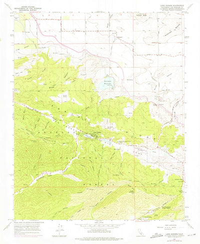 United States Geological Survey Lake Hughes, CA (1957, 24000-Scale) digital map