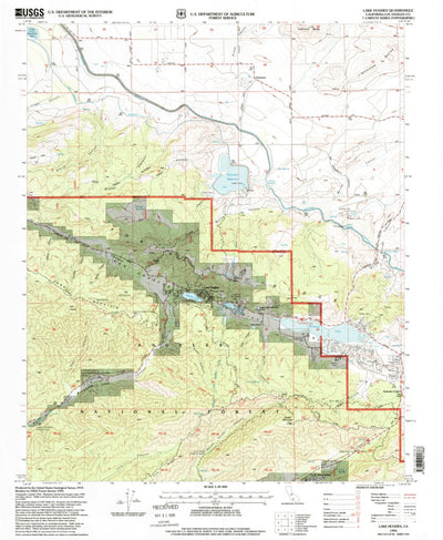 United States Geological Survey Lake Hughes, CA (1995, 24000-Scale) digital map