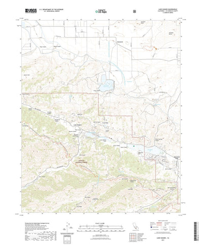 United States Geological Survey Lake Hughes, CA (2021, 24000-Scale) digital map