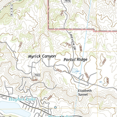 United States Geological Survey Lake Hughes, CA (2021, 24000-Scale) digital map