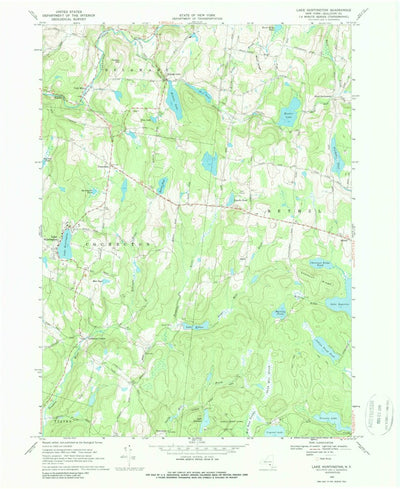 United States Geological Survey Lake Huntington, NY (1967, 24000-Scale) digital map