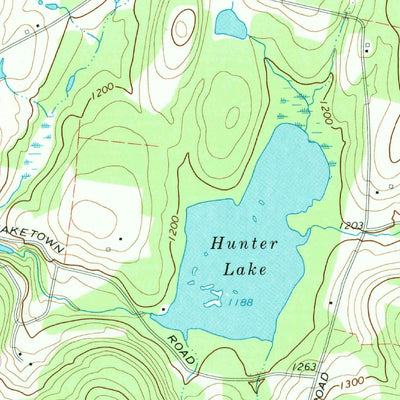 United States Geological Survey Lake Huntington, NY (1967, 24000-Scale) digital map