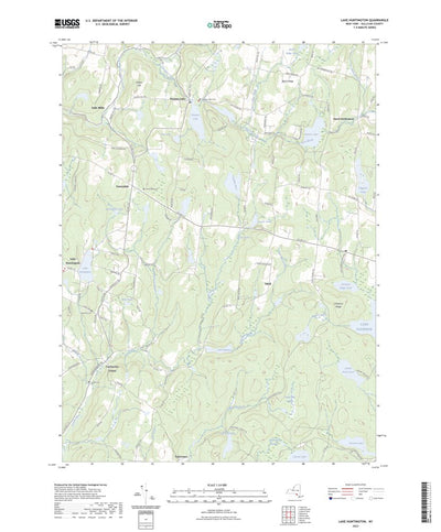 United States Geological Survey Lake Huntington, NY (2023, 24000-Scale) digital map