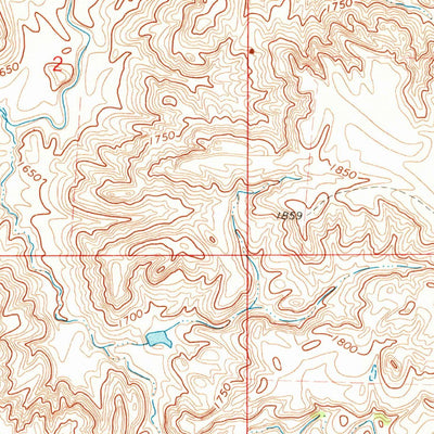 United States Geological Survey Lake Hurley, SD (1970, 24000-Scale) digital map