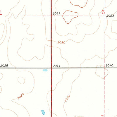 United States Geological Survey Lake Hurley SE, SD (1970, 24000-Scale) digital map