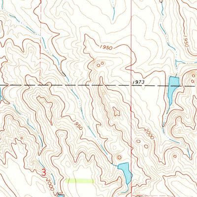 United States Geological Survey Lake Hurley SE, SD (1970, 24000-Scale) digital map