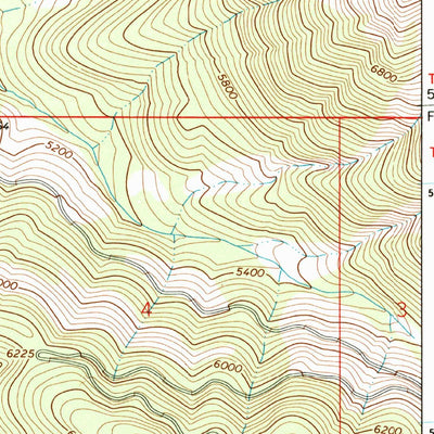United States Geological Survey Lake Inez, MT (1965, 24000-Scale) digital map