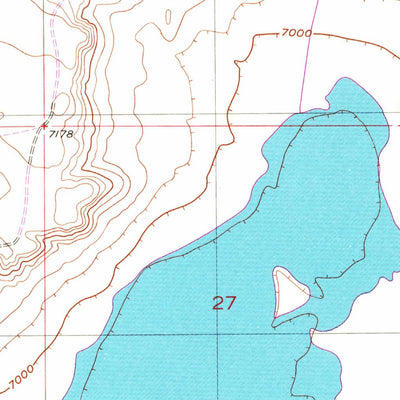 United States Geological Survey Lake Ione, WY (1955, 24000-Scale) digital map